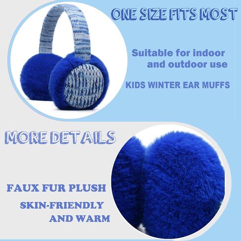 FYBW مجموعة قفازات الأذن للأطفال، أغطية للأذنين دافئة قابلة للتعديل في الشتاء للأطفال في الهواء الطلق الطقس البارد in Kuwait