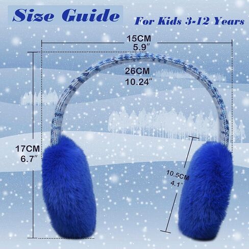 FYBW مجموعة قفازات الأذن للأطفال، أغطية للأذنين دافئة قابلة للتعديل في الشتاء للأطفال في الهواء الطلق الطقس البارد in Kuwait