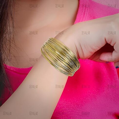 BiiU Stylish, durable, simple yet generous metal bracelet completes the casual or formal look, iron in Kuwait