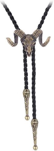 JPJZY BRBAM Western Cowboy Skull Bolo Tie Characteristic Skeleton Pendant Bolo Tie Necktie for Men's Jewelry Collection in Saudi Arabia