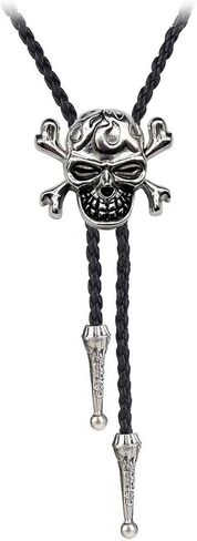 JPJZY BRBAM Western Cowboy Skull Bolo Tie Characteristic Skeleton Pendant Bolo Tie Necktie for Men's Jewelry Collection in Saudi Arabia