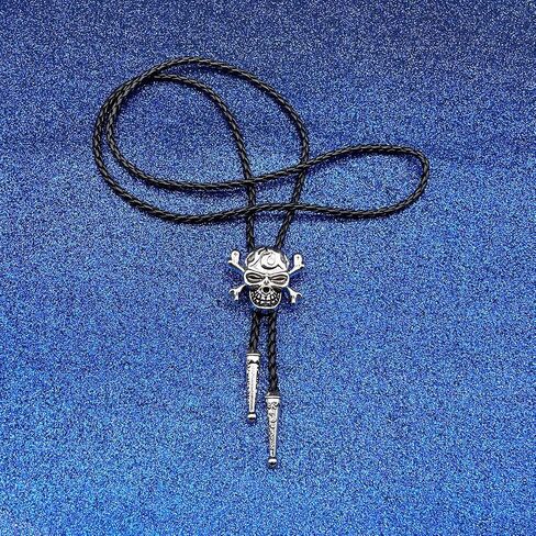 JPJZY BRBAM Western Cowboy Skull Bolo Tie Characteristic Skeleton Pendant Bolo Tie Necktie for Men's Jewelry Collection in Saudi Arabia