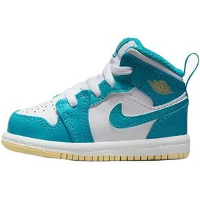 nike Air Jordan 1 Mid Toddler Aquatone/Celestial Gold-White DQ8425 400 in Kuwait