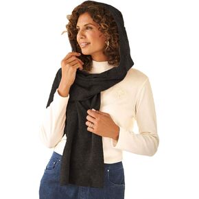 Le Moda Fleece Womens Hooded Wraparound Scarf in Kuwait