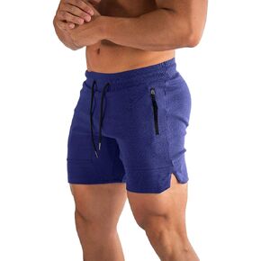 شورت رياضي رجالي من Ouber مناسب لرفع الأثقال وتمارين القرفصاء والركض مع جيب بسحاب in Kuwait