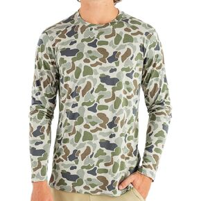 Free Fly Men's Lightweight Long Sleeve Shirt - UPF 20+ Sun Protection, Moisture Wicking, Breathable Bamboo Viscose Shirt in Kuwait