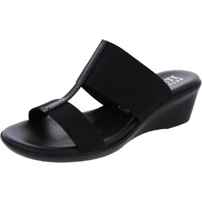 ITALIAN Shoemakers Sadey Women's Wedge Sandals, Tobacco Brown, Slip-On Comfort Slides in Saudi Arabia