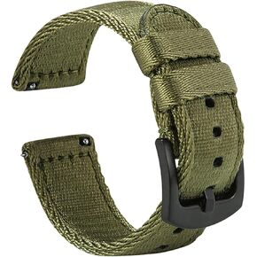 WOUKUP Military Quick Release Nylon Watch Bands Premium Seat Belt Material Watch Strap 18mm 20mm 22mm Watchband for Men and Women