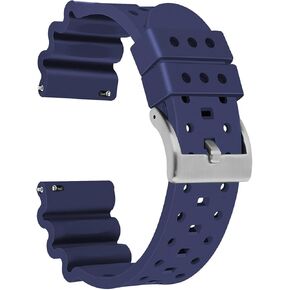 JIEANTE Silicone Watch Bands 20mm 22mm 24mm Quick Release Rubber Watch Bands for Men and women