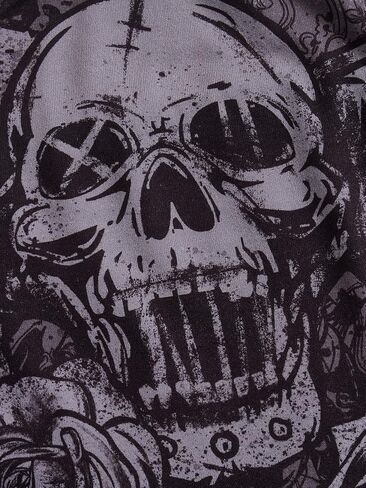 SOLY HUX Women's Skull Floral Print Tube Crop Top Sleeveless Strapless Bandeau Y2K Tops in Kuwait