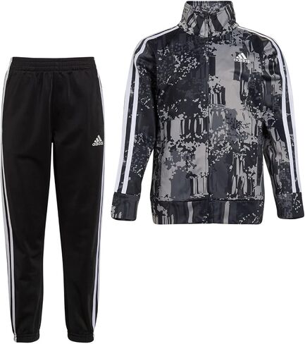 adidas C TRICOT AOP TRK SET Kids', Black, Size 7 in Saudi Arabia