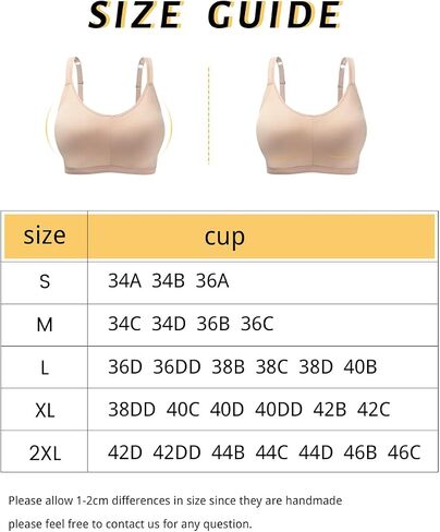 POKARLA Bras for Women Seamless Wireless Full-Coverage Adjustable Straps Stretchy Underarm Smoothing Lightly Lined Bra in Kuwait