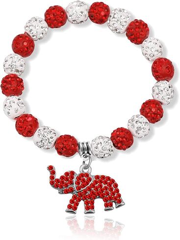 Sorority Paraphernalia Gift for Women Girls 1913 Greek Sorority Bracelet Red Elephant Charm Bracelet Sisterhood Graduation Jewelry in Kuwait