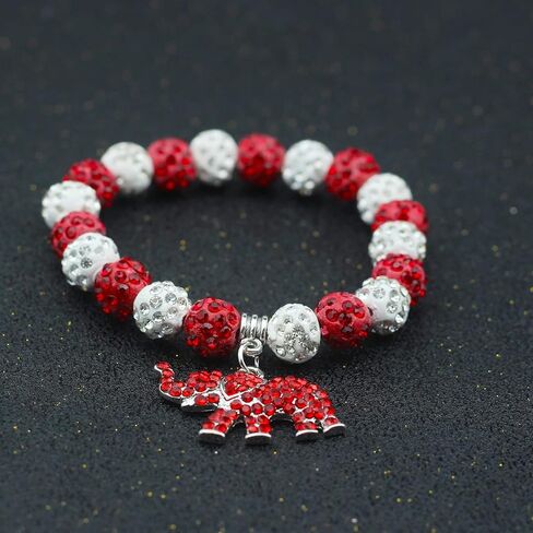 Sorority Paraphernalia Gift for Women Girls 1913 Greek Sorority Bracelet Red Elephant Charm Bracelet Sisterhood Graduation Jewelry in Kuwait