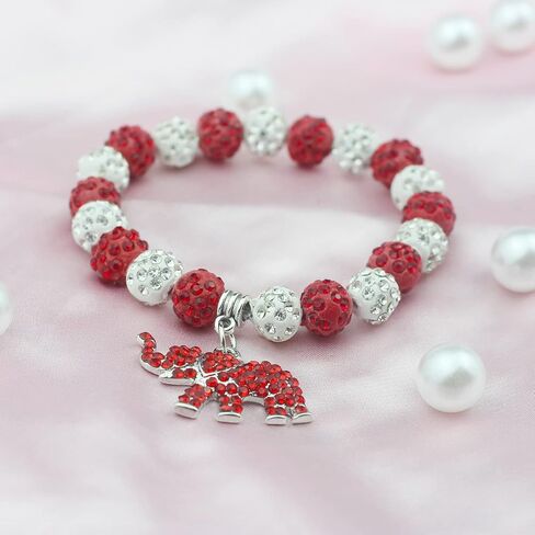 Sorority Paraphernalia Gift for Women Girls 1913 Greek Sorority Bracelet Red Elephant Charm Bracelet Sisterhood Graduation Jewelry in Kuwait