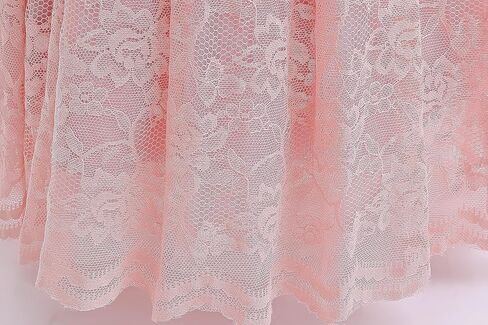 Glamulice Full Lace Flower Girls Dress Long A Line Bridesmaid Wedding Tulle Dresses Birthday Formal Party Ball Gown in Kuwait