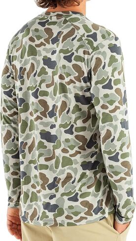 Free Fly Men's Lightweight Long Sleeve Shirt - UPF 20+ Sun Protection, Moisture Wicking, Breathable Bamboo Viscose Shirt in Kuwait