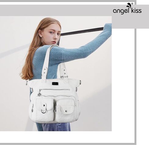 Angelkiss Purses and Handbag for Women Soft Leather Hobo Bags Satchel Shoulder Bags Ladies Tote Crossbody Bag in Kuwait