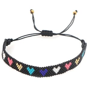 Agriajun Handmade Boho Seed Bead Friendship Bracelets for Women Girls Charm Adjustable Couples String Braided Bohemia Multicolor Beaded Strands Bracelet Fashion Jewelry Gift