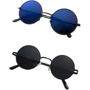 TLSDDTY Gojo Satoru Glasses Anime Cosplay Eyewear Black Blue 2pcs in Saudi Arabia