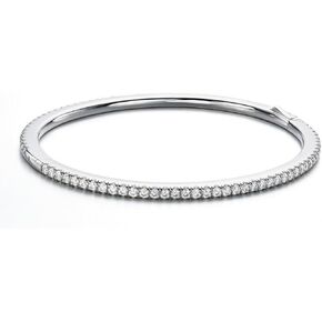 Sizeron Moissanite Tennis Bracelets D Color VVS1 3.0cttw 7inch 2.0mm Round Cut Lab Created Diamond 925 Sterling Silver Bangle Bracelets for Women Men in Saudi Arabia