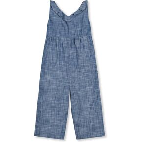 Hope & Henry Girls' Bow Front Wide Leg Jumpsuit in Kuwait