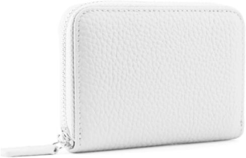 SOCKIA Lightweight Zippered Multi-Slot Card Holder Case, White Coin Purse Wallet in Kuwait