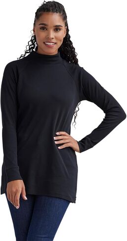 Women's Luxe Organic 100% Cotton Mock Neck Tunic in Saudi Arabia