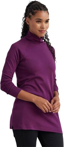 Women's Luxe Organic 100% Cotton Mock Neck Tunic in Saudi Arabia