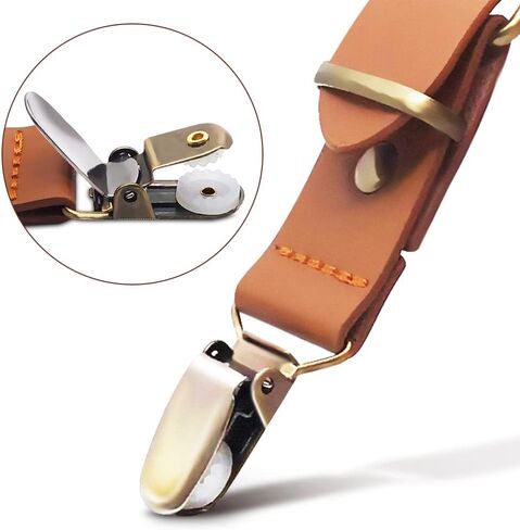 حمالات L04AYABY للأولاد من الجلد قابلة للتعديل للأعمار من 4 إلى 12 سنة، مشابك على شكل حرف Y in Kuwait