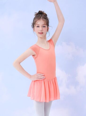 YYKSYDPT Girl’s Ballet Leotards Toddler Ballet Outfit Dance Activewear Dress Skirted(Toddler/Little Girl/Big Girl) in Saudi Arabia