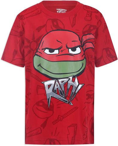 تي شيرت Nickelodeon Teenage Mutant Ninja Turtles TMNT للأولاد مكون من 4 تي شيرتات رافائيل ليوناردو مايكل أنجلو دوناتيلو in Kuwait