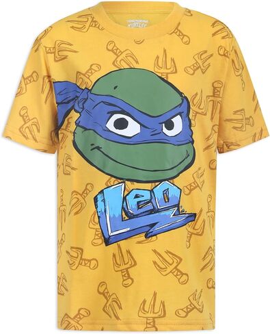 تي شيرت Nickelodeon Teenage Mutant Ninja Turtles TMNT للأولاد مكون من 4 تي شيرتات رافائيل ليوناردو مايكل أنجلو دوناتيلو in Kuwait