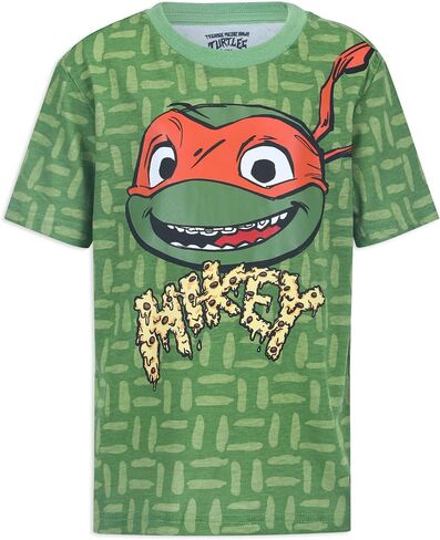 تي شيرت Nickelodeon Teenage Mutant Ninja Turtles TMNT للأولاد مكون من 4 تي شيرتات رافائيل ليوناردو مايكل أنجلو دوناتيلو in Kuwait