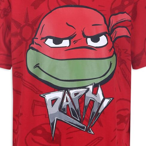 تي شيرت Nickelodeon Teenage Mutant Ninja Turtles TMNT للأولاد مكون من 4 تي شيرتات رافائيل ليوناردو مايكل أنجلو دوناتيلو in Kuwait