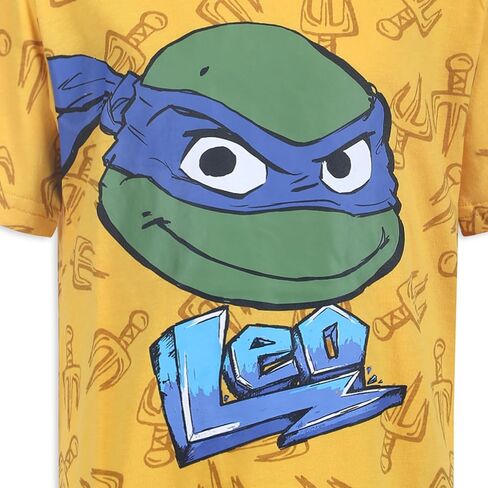 تي شيرت Nickelodeon Teenage Mutant Ninja Turtles TMNT للأولاد مكون من 4 تي شيرتات رافائيل ليوناردو مايكل أنجلو دوناتيلو in Kuwait