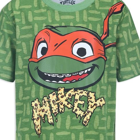 تي شيرت Nickelodeon Teenage Mutant Ninja Turtles TMNT للأولاد مكون من 4 تي شيرتات رافائيل ليوناردو مايكل أنجلو دوناتيلو in Kuwait