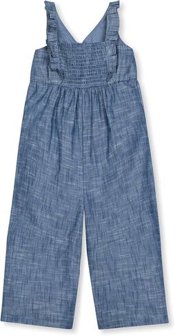 Hope & Henry Girls' Bow Front Wide Leg Jumpsuit in Kuwait