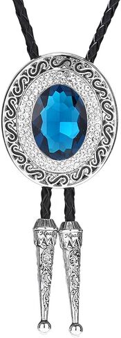 Doitby Western Bolo Tie Cowboy Bolo Ties حجر الراين قلادة Bola Tie للرجال والنساء in Saudi Arabia