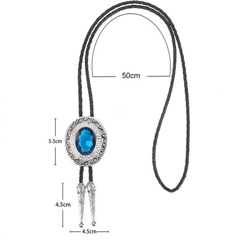 Doitby Western Bolo Tie Cowboy Bolo Ties حجر الراين قلادة Bola Tie للرجال والنساء in Saudi Arabia