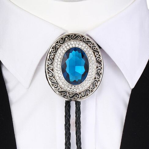 Doitby Western Bolo Tie Cowboy Bolo Ties حجر الراين قلادة Bola Tie للرجال والنساء in Saudi Arabia