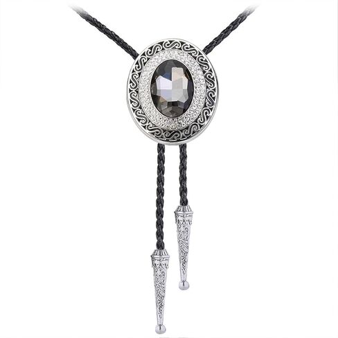 Doitby Western Bolo Tie Cowboy Bolo Ties حجر الراين قلادة Bola Tie للرجال والنساء in Saudi Arabia