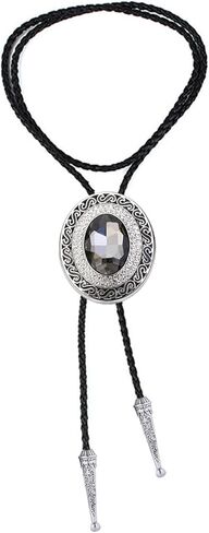 Doitby Western Bolo Tie Cowboy Bolo Ties حجر الراين قلادة Bola Tie للرجال والنساء in Saudi Arabia
