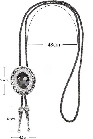 Doitby Western Bolo Tie Cowboy Bolo Ties حجر الراين قلادة Bola Tie للرجال والنساء in Saudi Arabia