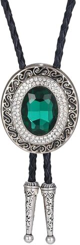 Doitby Western Bolo Tie Cowboy Bolo Ties حجر الراين قلادة Bola Tie للرجال والنساء in Saudi Arabia