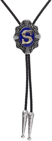 عقد زفاف من Himongoo باللون الأزرق من ABC إلى Z Bola Bolo Tie للرجال والنساء وربطة عنق رعاة البقر الغربية in Saudi Arabia