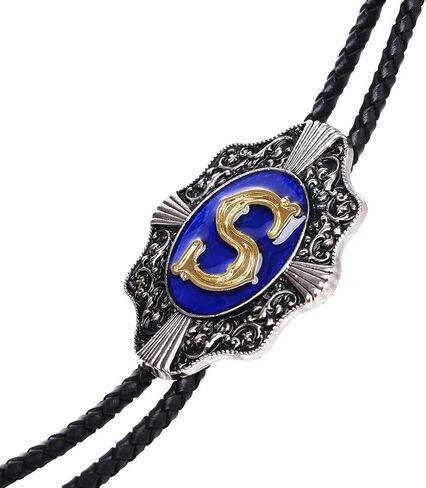 عقد زفاف من Himongoo باللون الأزرق من ABC إلى Z Bola Bolo Tie للرجال والنساء وربطة عنق رعاة البقر الغربية in Saudi Arabia
