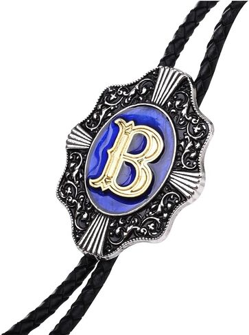 عقد زفاف من Himongoo باللون الأزرق من ABC إلى Z Bola Bolo Tie للرجال والنساء وربطة عنق رعاة البقر الغربية in Saudi Arabia