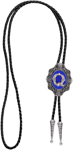 عقد زفاف من Himongoo باللون الأزرق من ABC إلى Z Bola Bolo Tie للرجال والنساء وربطة عنق رعاة البقر الغربية in Saudi Arabia