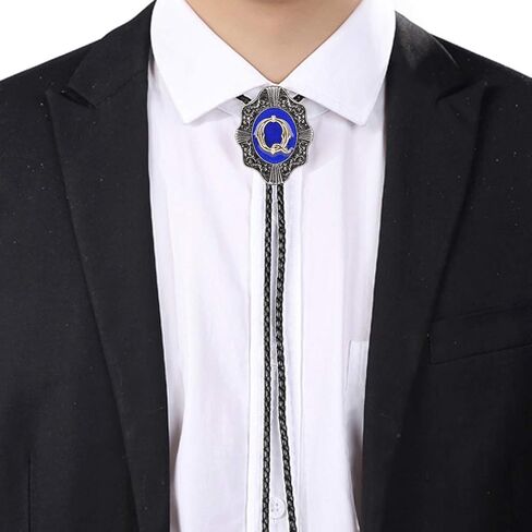 عقد زفاف من Himongoo باللون الأزرق من ABC إلى Z Bola Bolo Tie للرجال والنساء وربطة عنق رعاة البقر الغربية in Saudi Arabia